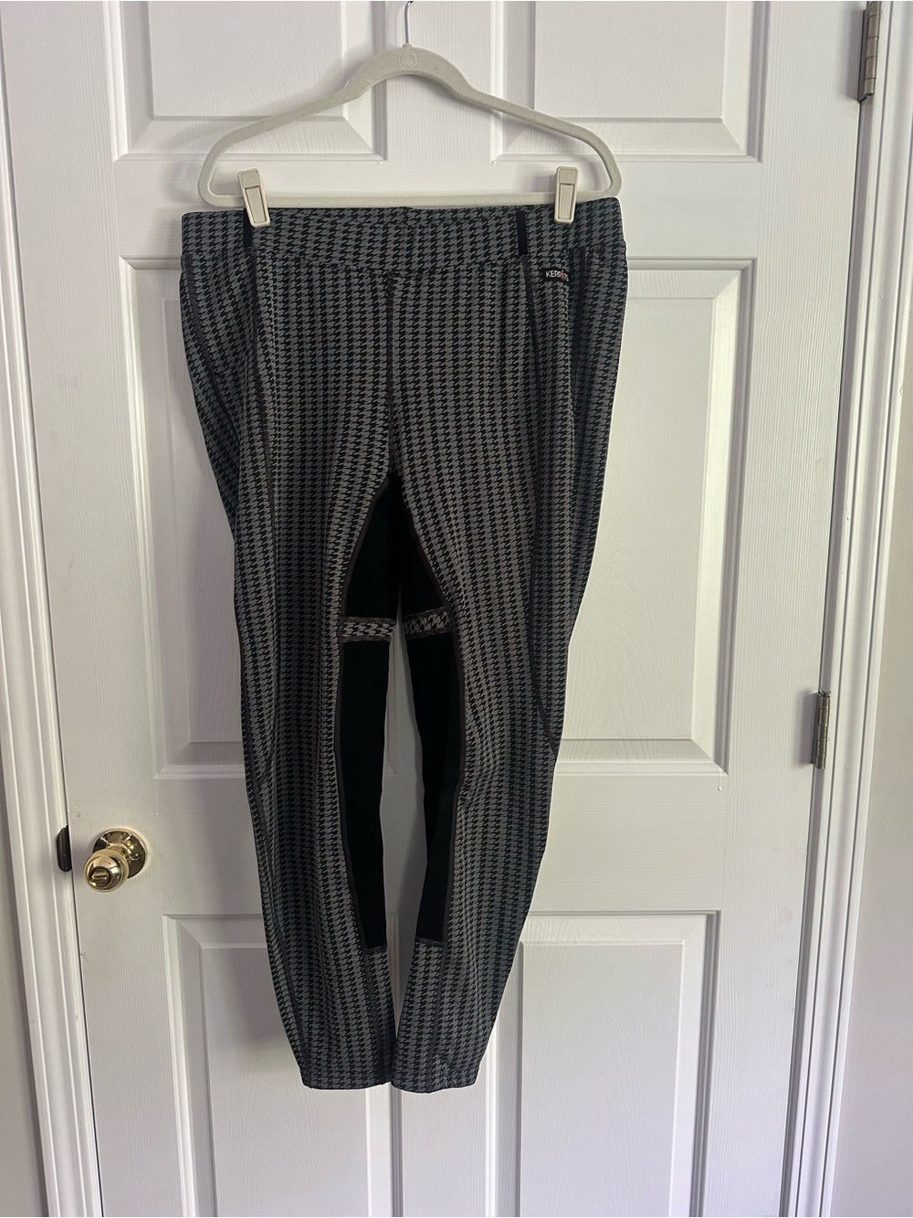 Kerrits Black & Gray Houndstooth Horseback Riding Britches